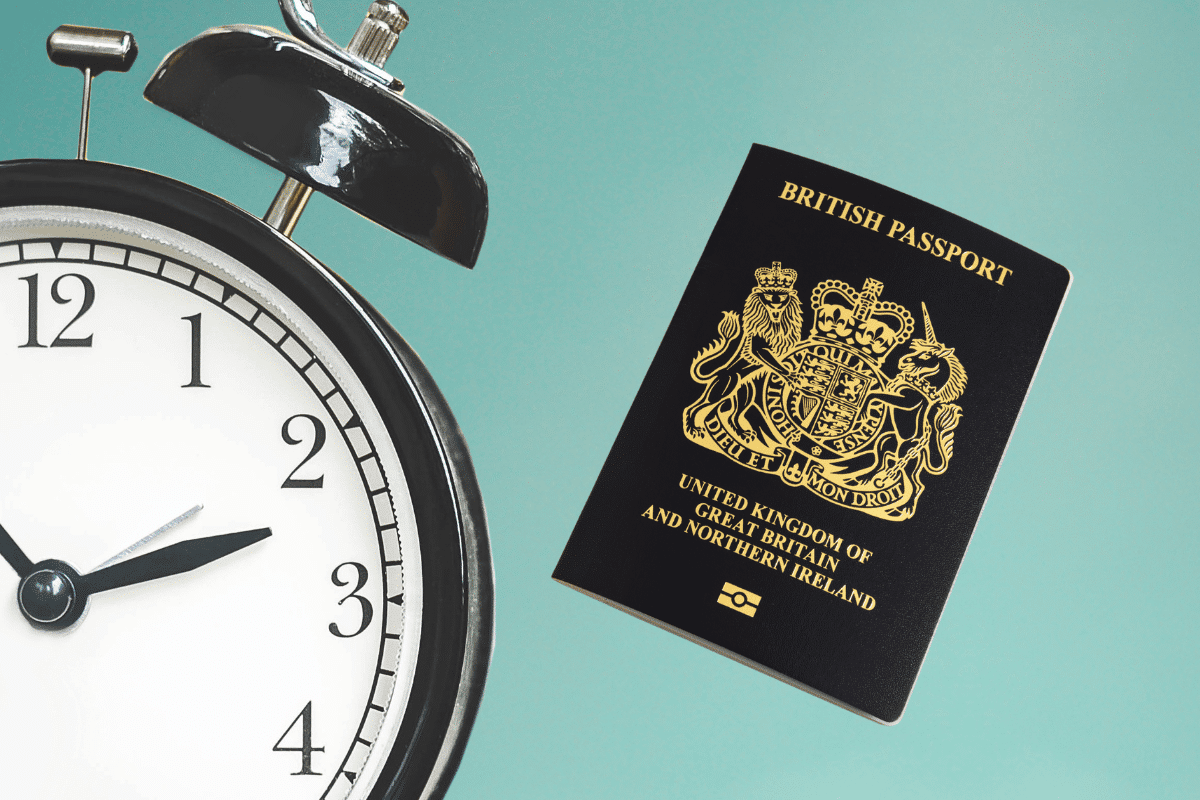 What is the current wait time for a UK passport