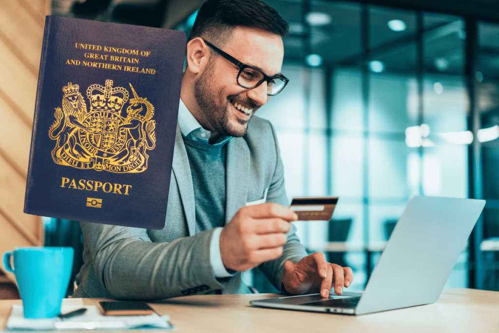 How much is a UK passport in Canadian dollars